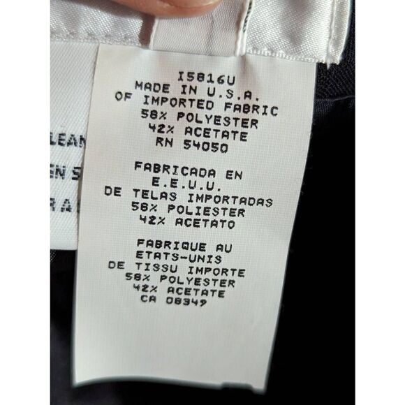 Rena Rowan Women's Black Zip Back Slit Straight Pencil Midi Skirt Size 8 - Picture 5 of 6